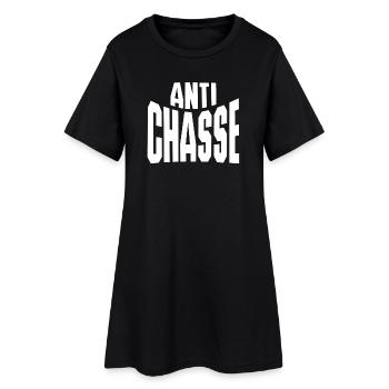 anti-chasse, protection des animaux - Robe T-shirt Femme - noir - Devant