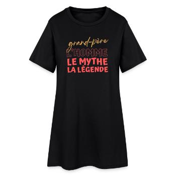 Grand-père: L'homme, le mythe, la légende - Robe T-shirt Femme - noir - Devant