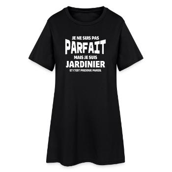 jardiner, jardinier, jardinage, super jardinier - Robe T-shirt Femme - noir - Devant