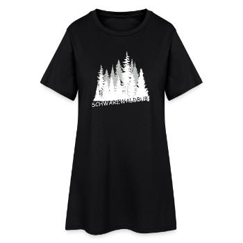 Schwarzwaldbub - Frauen T-Shirt-Kleid - Schwarz - Vorne