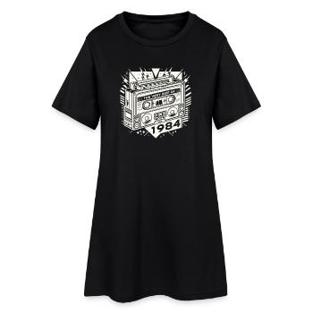 geburtstag very best of 1984 retro - Frauen T-Shirt-Kleid - Schwarz - Vorne