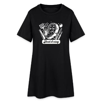 Steak It Easy Grilling Grill Grill Master cadeau - Robe T-shirt Femme - noir - Devant