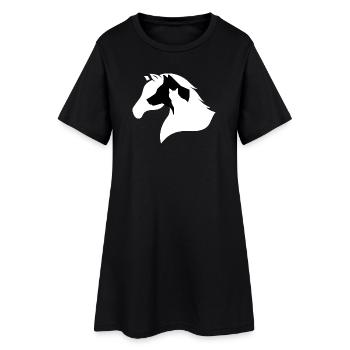 Silhouette De Cheval, Chien, Chat - Robe T-shirt Femme - noir - Devant