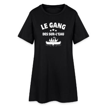 kayak, canoë-kayak, kayakiste - Robe T-shirt Femme - noir - Devant