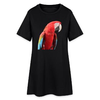 Perroquets oiseau T-shirt cadeau - Robe T-shirt Femme - noir - Devant