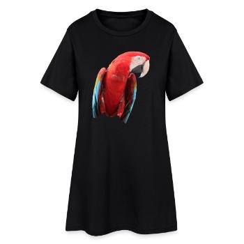 Perroquets oiseau T-shirt cadeau - Robe T-shirt Femme - noir - Devant