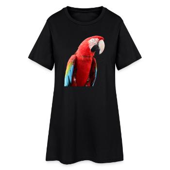 Perroquets oiseau T-shirt cadeau - Robe T-shirt Femme - noir - Devant