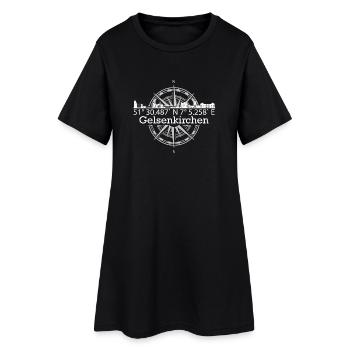 Skyline Gelsenkirchen - Frauen T-Shirt-Kleid - Schwarz - Vorne