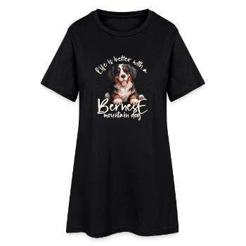 Bouvier bernois - Robe T-shirt Femme - noir - Devant