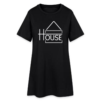 HOUSE Festival Design - Robe T-shirt Femme - noir - Devant