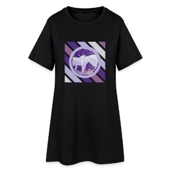 Soirée luciole couple licorne - Sonja Ariel - Robe T-shirt Femme - noir - Devant