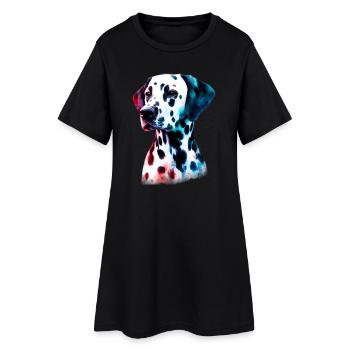 Dalmatian Dog - Women’s T-Shirt Dress - black - Front