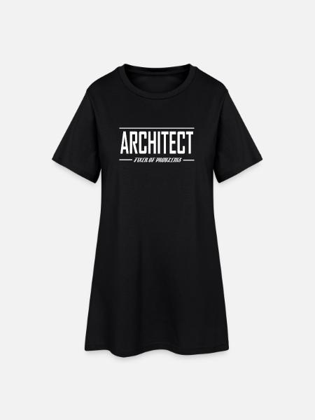 I'm An Architect Vintage-Architekturstudenten - Frauen T-Shirt-Kleid - Schwarz