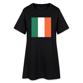 Zeigen Sie Farbe – Irland - Frauen T-Shirt-Kleid - Schwarz - Vorne