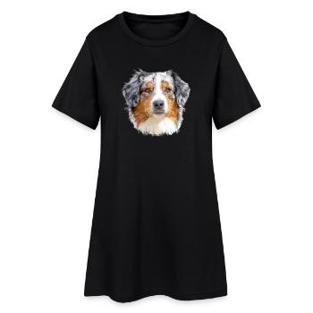 Berger australien - Robe T-shirt Femme - noir - Devant