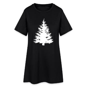 Sapin Icône Icône Forêt Graphique Extérieur - Robe T-shirt Femme - noir - Devant