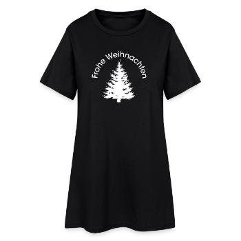 Joyeux Noël icône forêts forêt Noël graphique - Robe T-shirt Femme - noir - Devant