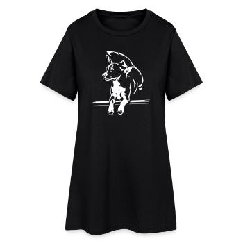 Beagle "Black Edition" - Women’s T-Shirt Dress - black - Front