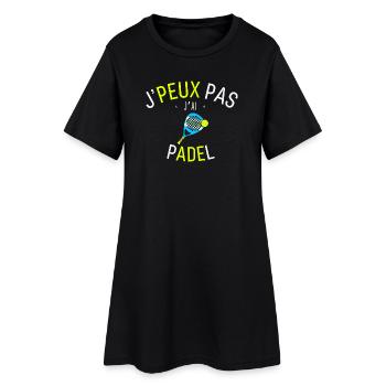 J'peux pas j'ai Padel - Robe T-shirt Femme - noir - Devant