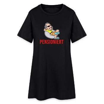 Pensionist Senior Freizeit Ruhestand Spruch - Frauen T-Shirt-Kleid - Schwarz - Vorne
