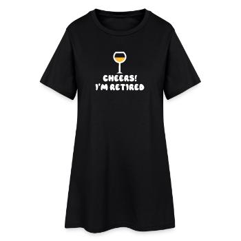 Déclaration d'adieu Pension de retraite pour personnes âgées - Robe T-shirt Femme - noir - Devant