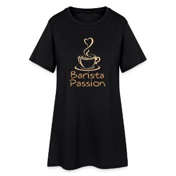 Barista Passion Kaffee Geschenk Kaffeeliebhaber - Frauen T-Shirt-Kleid - Schwarz - Vorne
