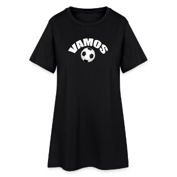 VAMOS - Frauen T-Shirt-Kleid - Schwarz - Vorne