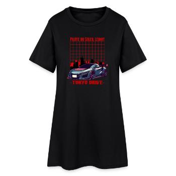 Tokyo Drive Soleil Levant - Robe T-shirt Femme - noir - Devant