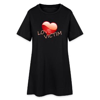 VICTIME D’AMOUR - Robe T-shirt Femme - noir - Devant