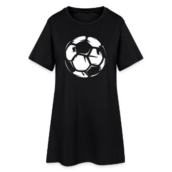 Illustration de ballon de football de football boulon icône en cuir - Robe T-shirt Femme - noir - Devant