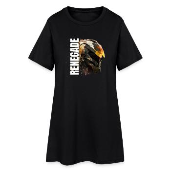 Casque futuriste éclaboussures énergétiques - Robe T-shirt Femme - noir - Devant