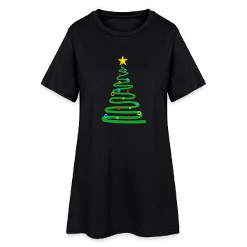 Noël Noël Noël No� - Robe T-shirt Femme - noir - Devant