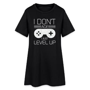Je ne vieillis pas, je viens de monter de niveau Chemise de jeu - Robe T-shirt Femme - noir - Devant