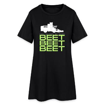 Récolteuse de betteraves T-shirt - Robe T-shirt Femme - noir - Devant
