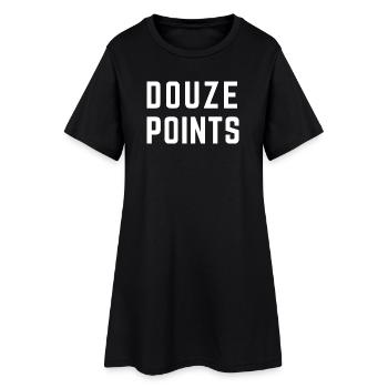 DOUZE POINTS Festival Eurovision de la chanson Malmö 2024 - Robe T-shirt Femme - noir - Devant