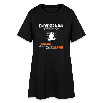 Lustiger Spruch für Ehepaare - Frauen T-Shirt-Kleid - Schwarz - Vorne