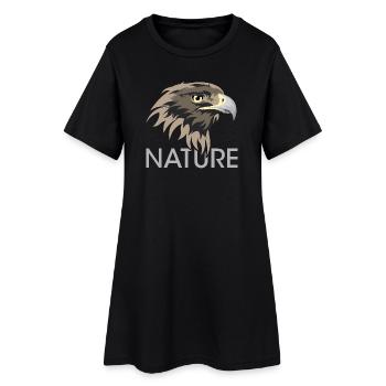 Illustration de logo d’animaux d’icône d’aigle de la nature - Robe T-shirt Femme - noir - Devant