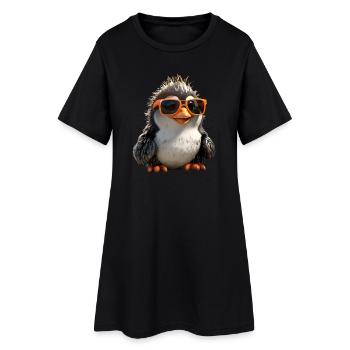Pingouin lunettes de soleil cadeau j’aime pingouins - Robe T-shirt Femme - noir - Devant