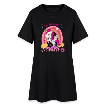 Je suis une licorse licorne Corse licorne Corsica - Robe T-shirt Femme - noir - Devant