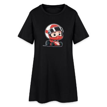 Voiture De Course, Course, Voiture Pour Enfants - Robe T-shirt Femme - noir - Devant