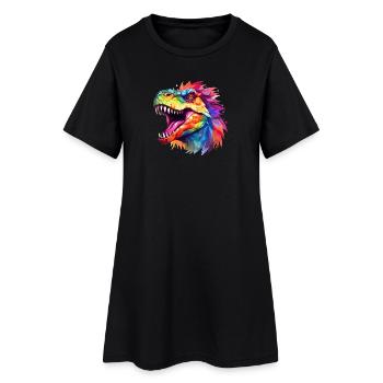 Conception du Tyrannosaurus rex - Robe T-shirt Femme - noir - Devant