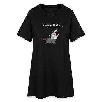 Opossum - Robe T-shirt Femme - noir - Devant