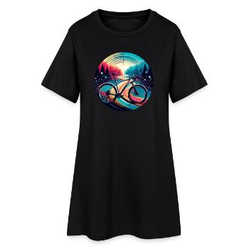 Vélo de gravier Magic Bike - Robe T-shirt Femme - noir - Devant