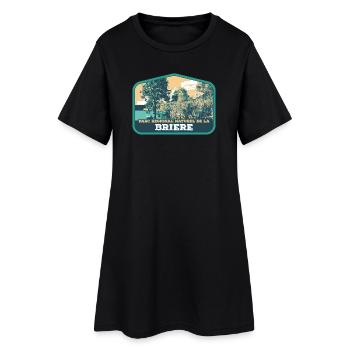 Écusson Paysage Brière : Nature Authentique - Robe T-shirt Femme - noir - Devant