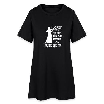 Erste Geige Violine Klassik Orchester Musiker - Frauen T-Shirt-Kleid - Schwarz - Vorne