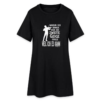 Zweite Geige Violine Klassik Orchester Musiker - Frauen T-Shirt-Kleid - Schwarz - Vorne