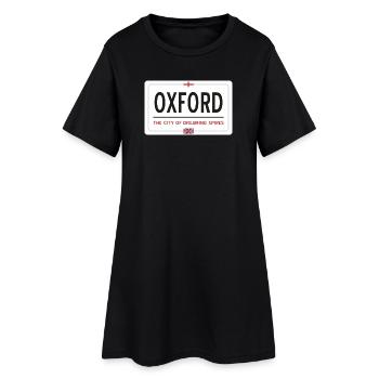 Panneau de la ville d’Oxford - Robe T-shirt Femme - noir - Devant