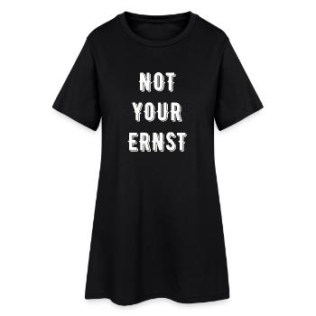 Not your Ernst Denglisch - Frauen T-Shirt-Kleid - Schwarz - Vorne