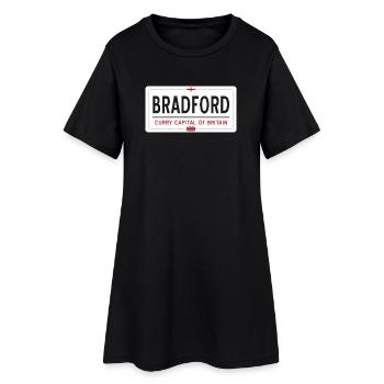 Panneau de la ville de Bradford - Robe T-shirt Femme - noir - Devant