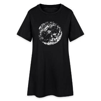 Circle | Art | Moon | True Moon Love - Women’s T-Shirt Dress - black - Front